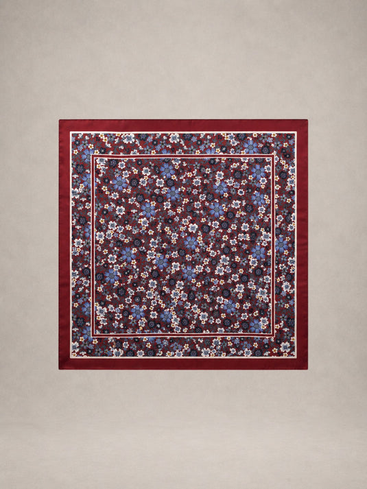 Lenço Feminino Floral 70x70 Gavi | Uso Versátil