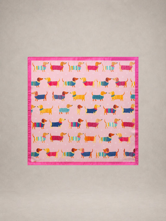 Lenço Feminino Rosa 70x70 Bonie | Uso Versátil