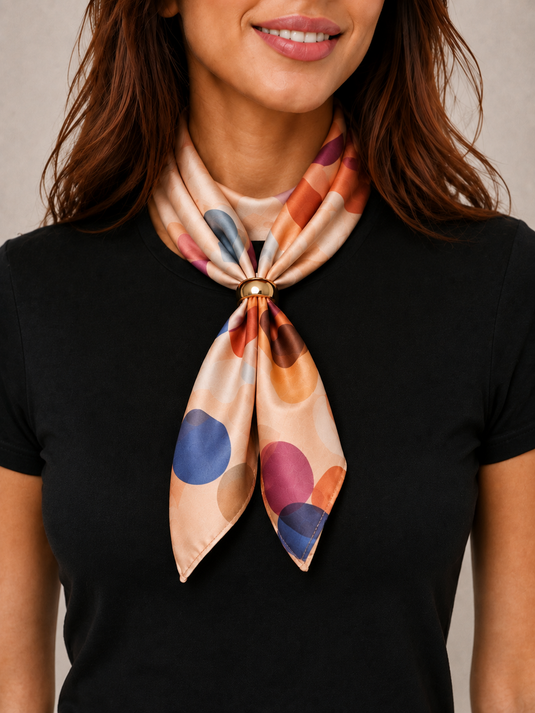 Lenço Feminino Colorido 70x70 Lift | Uso Versátil