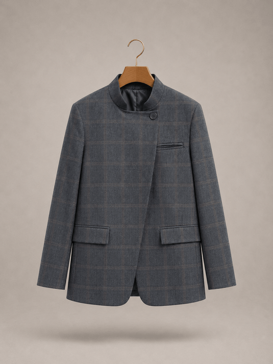 Blazer Estruturado Feminino Xadrez Amery