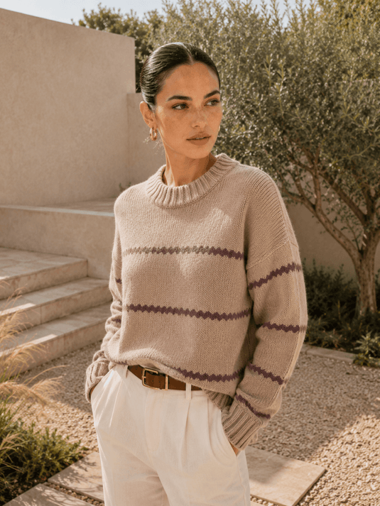 Suéter Feminino Listrado Elowen
