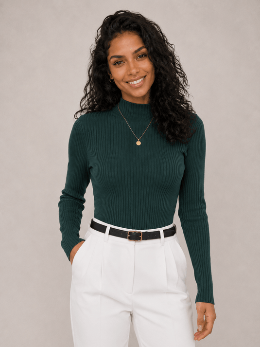 Suéter Feminino Hadama Gola Média