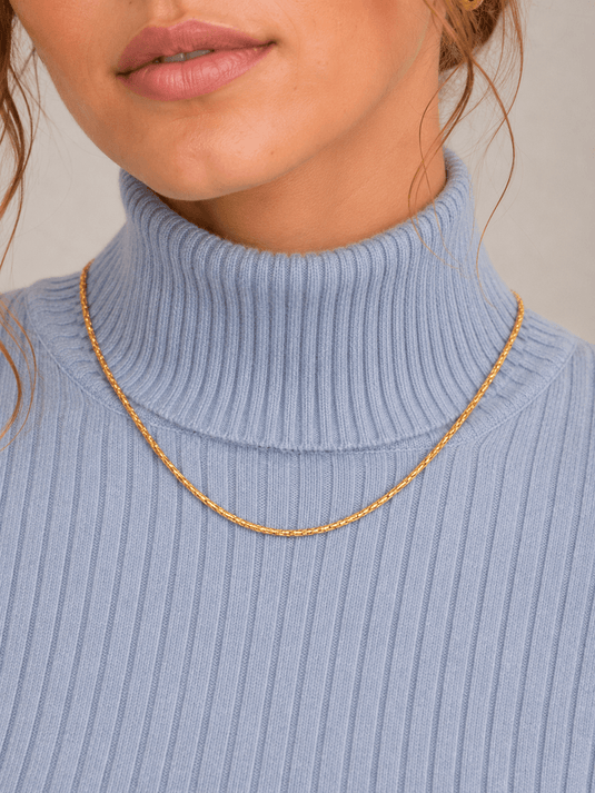 Suéter Feminino Gola Alta com Forro de Veludo Bonie