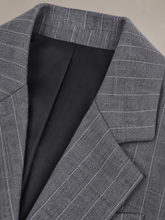 Blazer Feminino de Alfaiataria Risca de Giz Mirelle