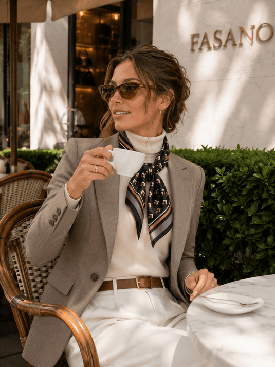 Lenço Feminino Preto 90x90 Havana | Uso Versátil