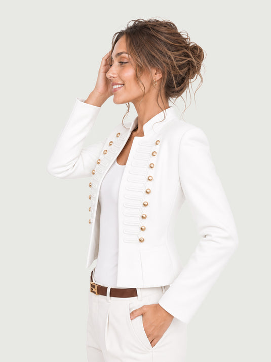 Jaqueta Feminina Estilo Militar Premium Dominique