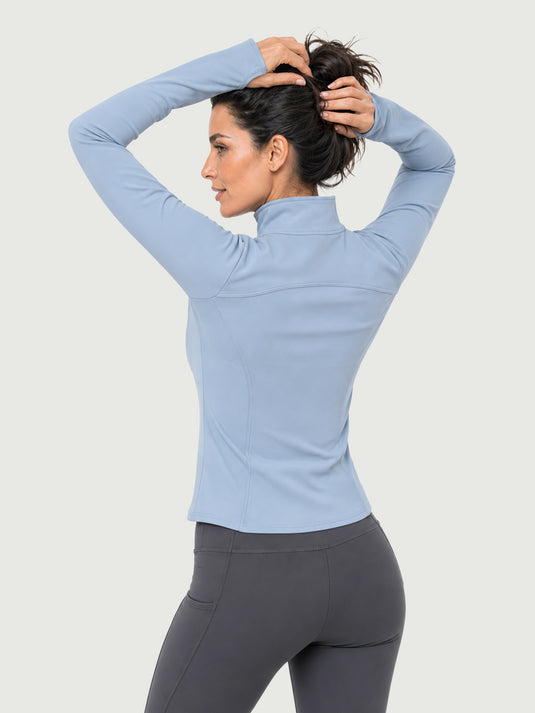 Jaqueta Feminina Fitness com Zíper Maison Élise