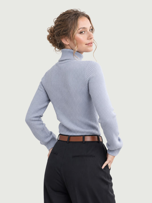 Suéter Feminino Gola Alta com Forro de Veludo Bonie