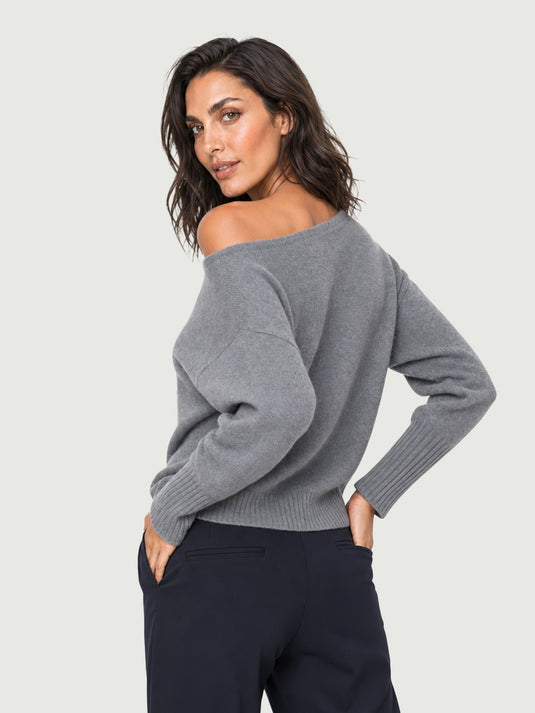 Suéter Feminino Decote Canoa Mily