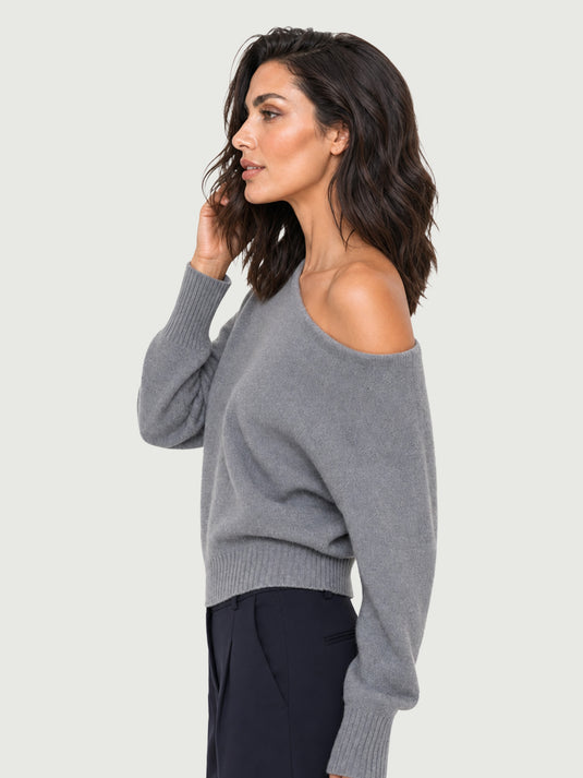 Suéter Feminino Decote Canoa Mily