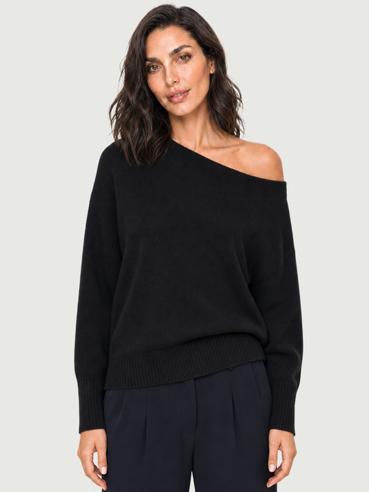 Suéter Feminino Decote Canoa Mily