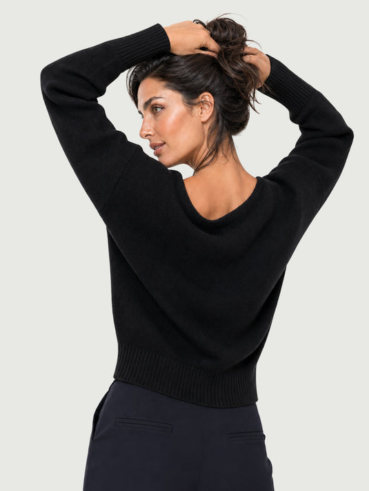 Suéter Feminino Decote Canoa Mily