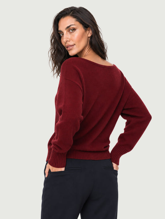 Suéter Feminino Decote Canoa Mily