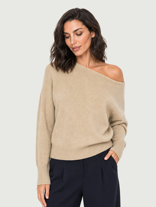 Suéter Feminino Decote Canoa Mily