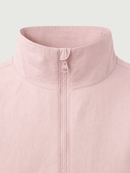 Jaqueta Feminina Esportiva Impermeável Estilo Cropped com Gola Alta Novara