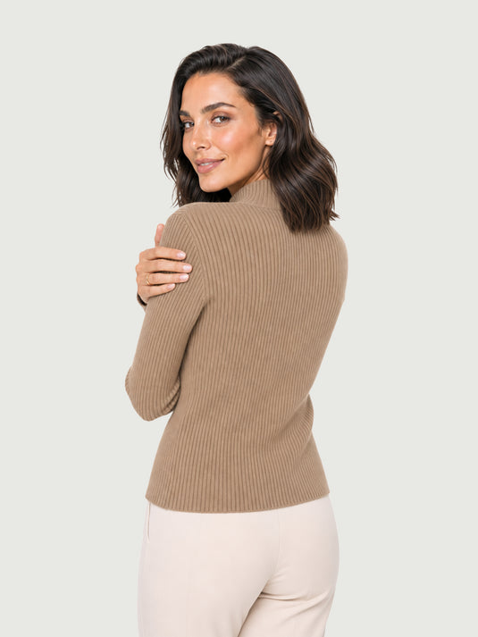 Suéter Feminino Manga Longa com Botões Dressy