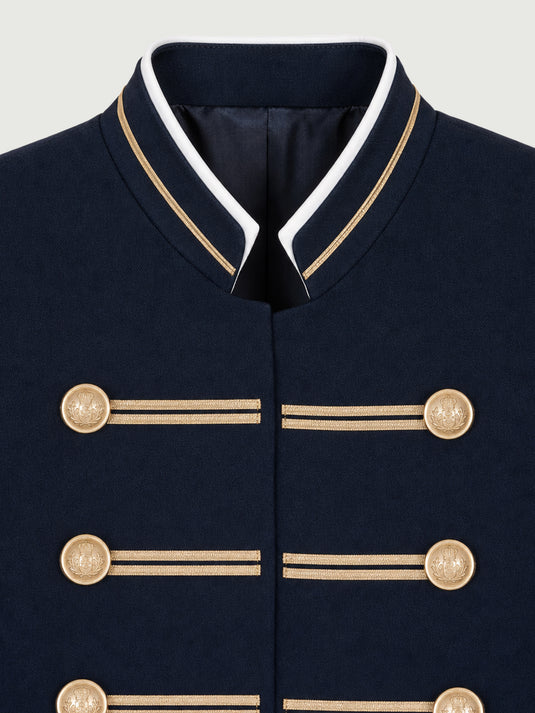 Jaqueta Feminina Estilo Militar Naval Margot