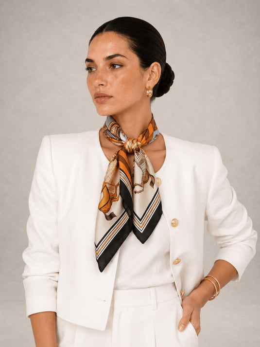 Lenço Feminino 70x70 Horse | Uso Versátil