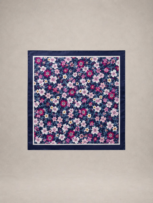 Lenço Feminino Floral 70x70 Raen | Uso Versátil