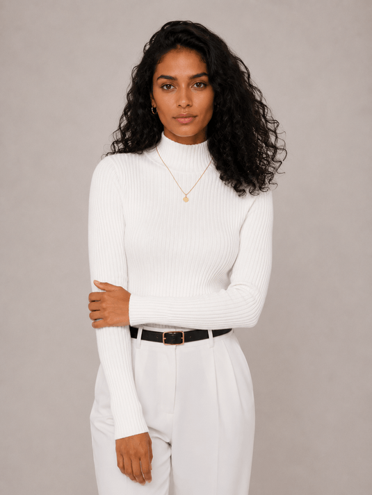 Suéter Feminino Hadama Gola Média