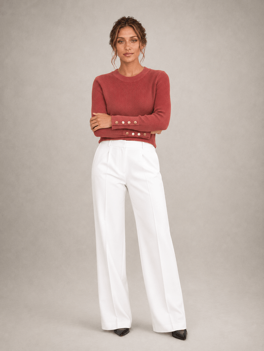 Suéter Feminino Manga Longa com Botões Dressy