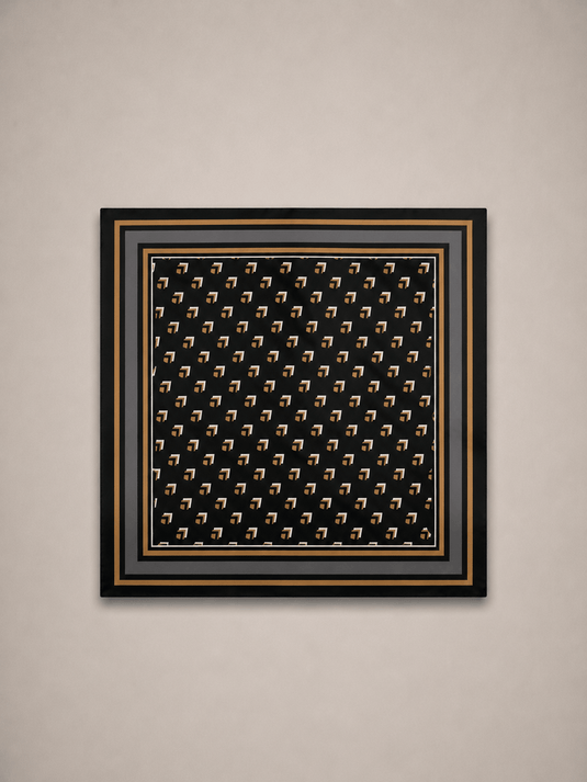 Lenço Feminino Preto 90x90 Havana | Uso Versátil