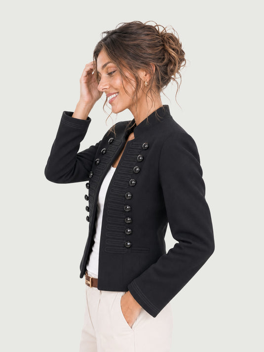 Jaqueta Feminina Estilo Militar Versão Cropped Bellamy