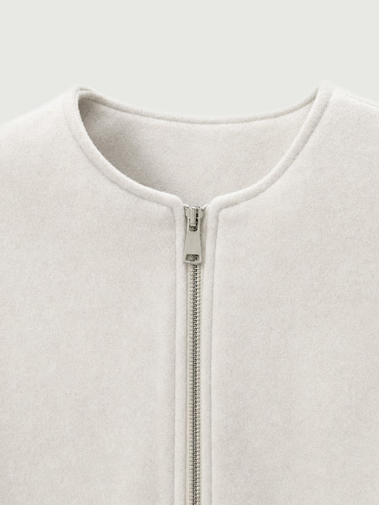 Jaqueta Bomber Feminina Martin Cropped com Mangas Balão