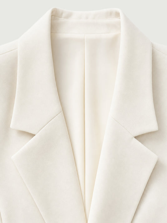 Blazer Cropped Feminino de Alfaiataria Valen