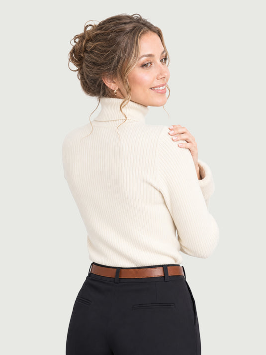 Suéter Feminino Gola Alta com Forro de Veludo Bonie