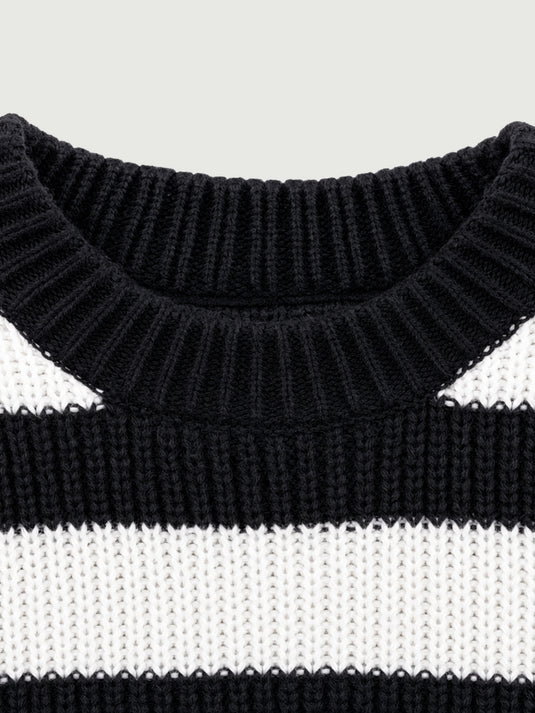 Suéter Feminino Cropped Listrado Celinea