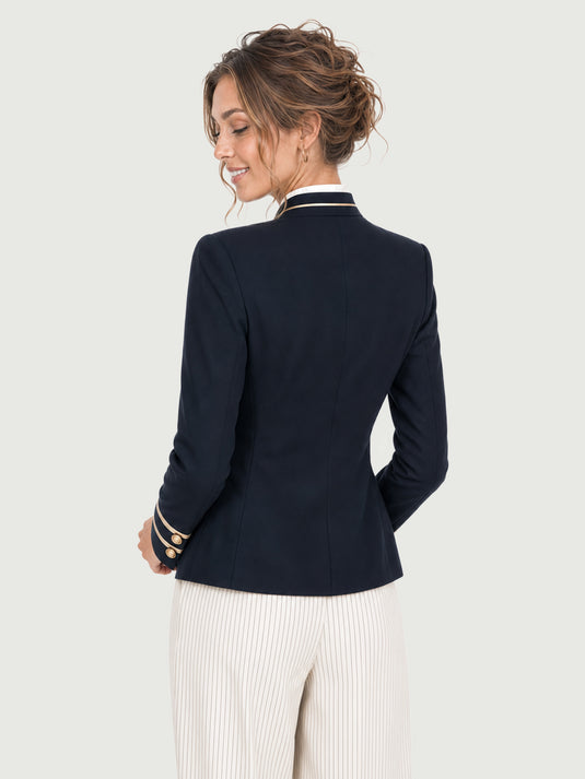 Jaqueta Feminina Estilo Militar Naval Margot